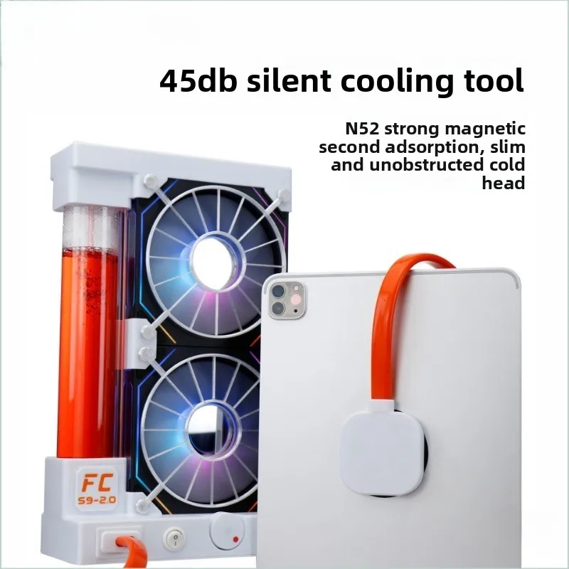 قرص الحمى الأسود 120 إطار الهاتف المحمول المغناطيسي أشباه الموصلات السائل تبريد المياه تبريد المياه المبرد