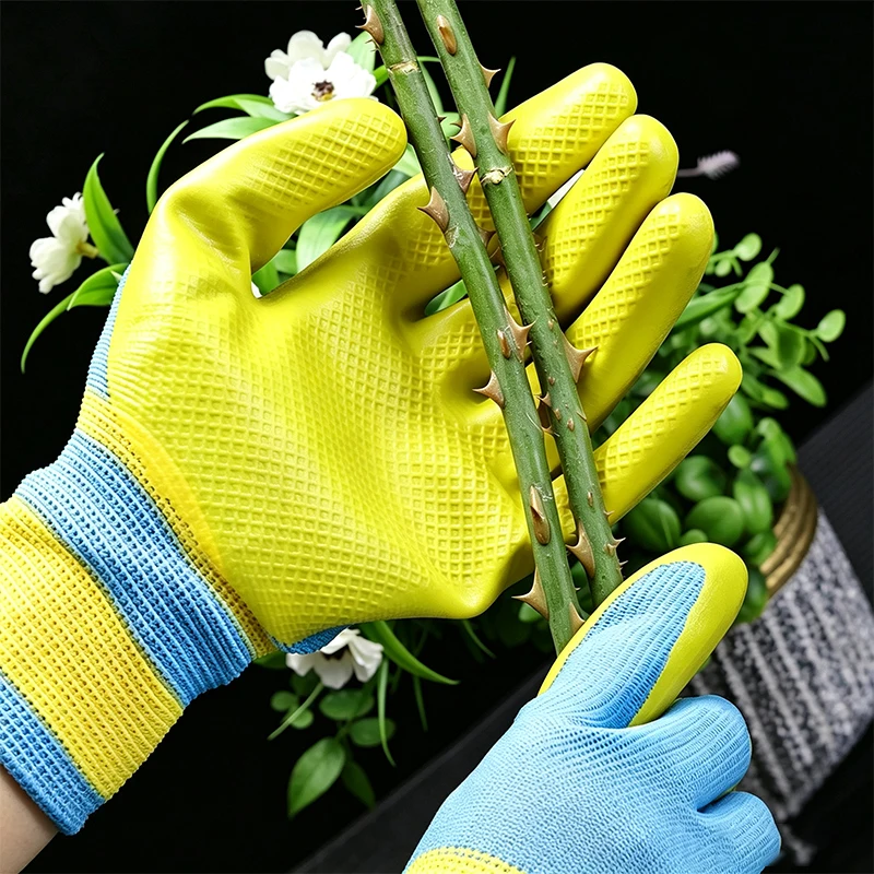 2 Pairs Universal Gardening Gloves Durable Thorn Proof Work Gloves for Pruning Fruit Picking Rose Cactus Blackberry Planting