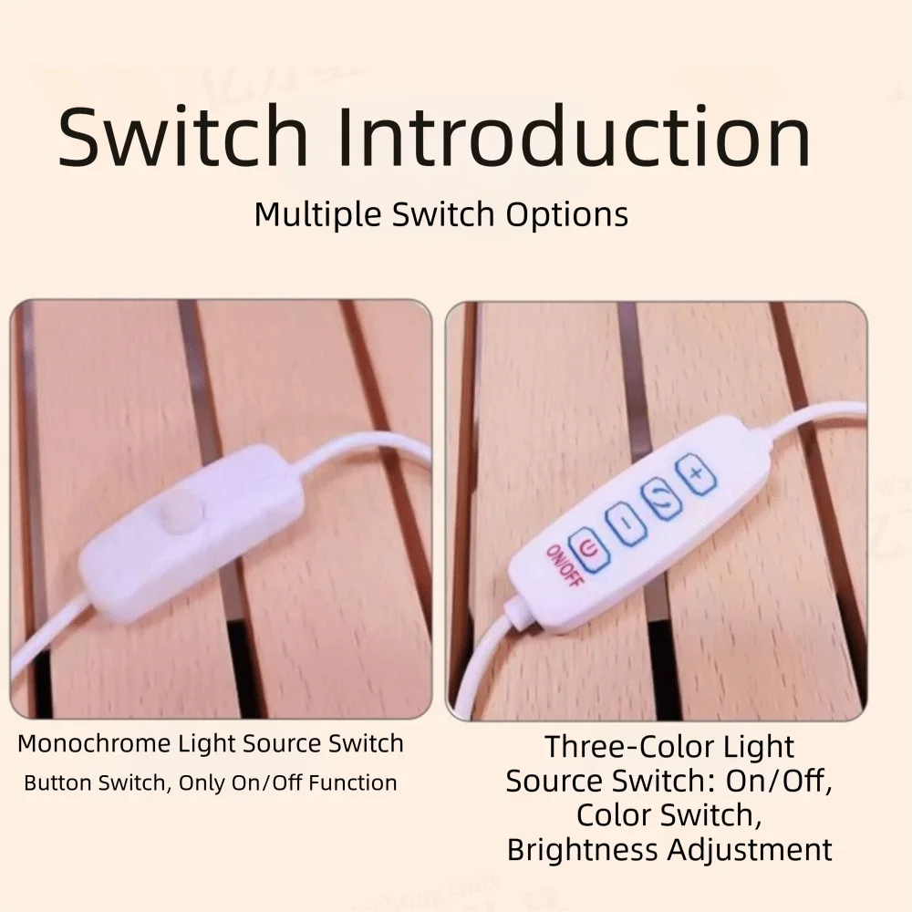 RGB Color Adjustable USB Circular Lamp DIY Bright Light Ultra-thin LED Light Energy-Efficient 5V USB Powered Night Lamp