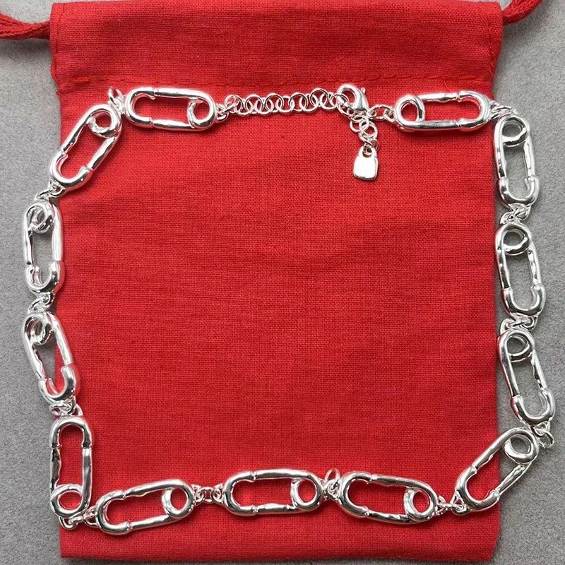 Women's Minimalist & Statement Gold/Silver Tone Necklace Bracelet Set