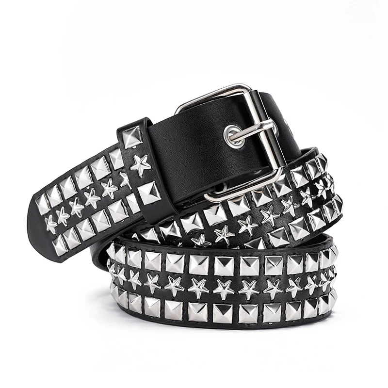 1PC Fashion Bronze Bullet Riem Metalen Riem Mannen En Vrouwen Punk Hardware Jeans Riem Y2K Riem Designer Riem vrouwen riem
