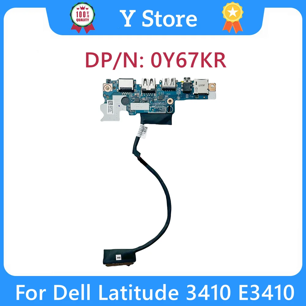 

Y Store Original 0Y67KR For Dell Latitude 3410 E3410 USB Audio Port Wlan IO Board With Cable CN-0Y67KR Y67KR Fast Ship