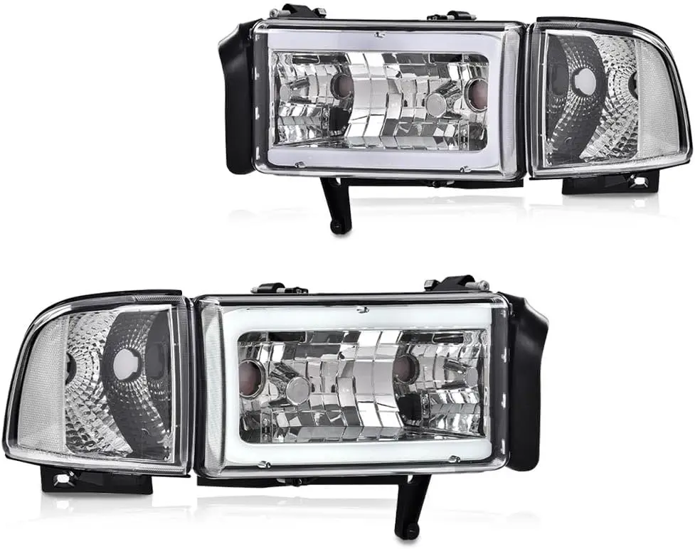 

Светодиодные ленты, угловые фары без лампочек, совместимые с Dodge Ram 1500 94-01/подходят для Dodge Ram 2500 3500 94-02 (не подходят для Sp