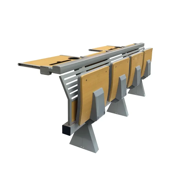 Superior Quality Durable Large Classroom Set Modern Wood Desk and Chair for School Use