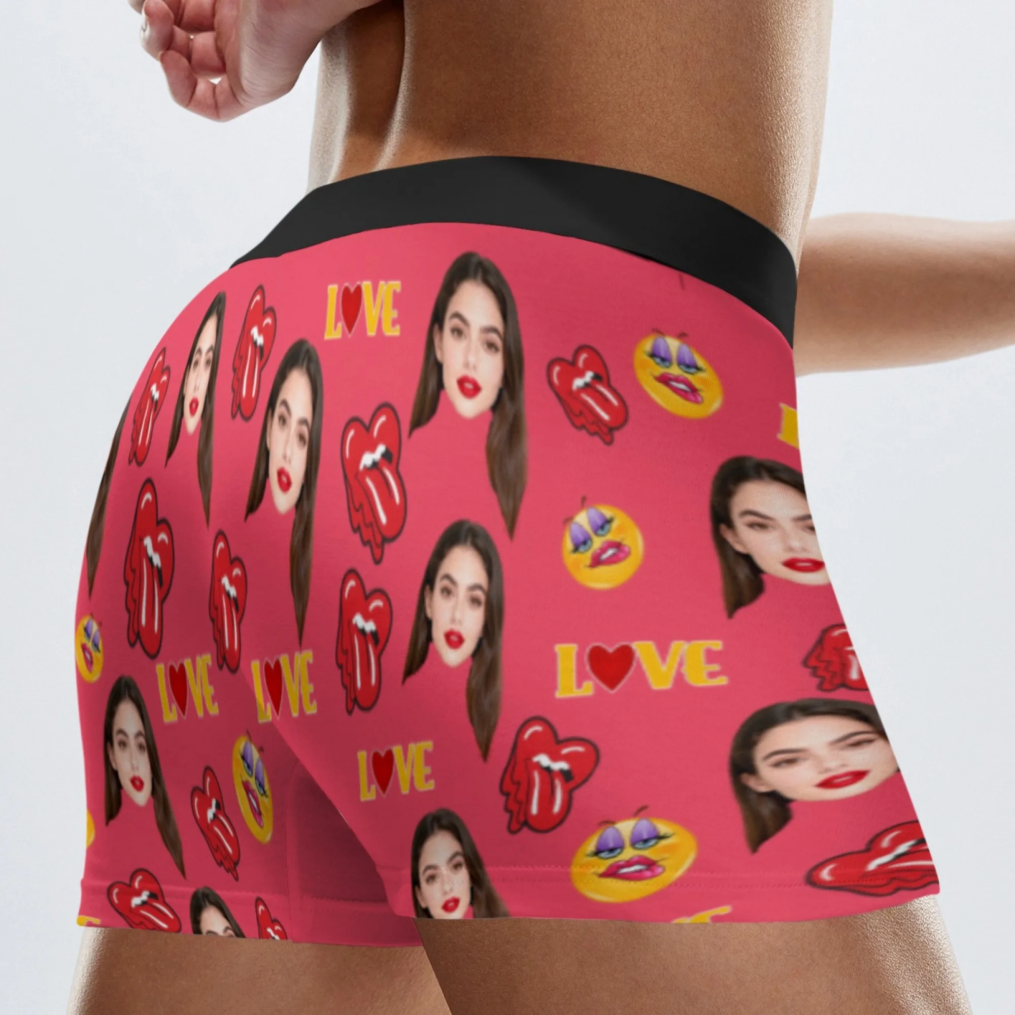 Personalized facial photo customization flat underwear customization men's Valentine's Day gift for husband gift for father