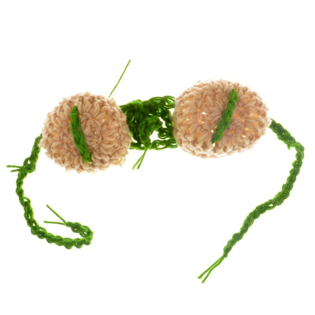 

Handmade Crochet Hula Costume Set Photography Props Skirt With Flowers Beach Party Clothes Costume Party