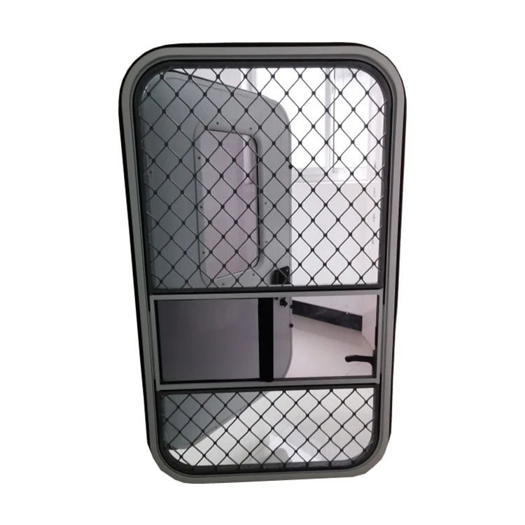 Manufacturer High Quality Aluminum Alloy Frame Single-point Lock RV Caravan Teardrop Door