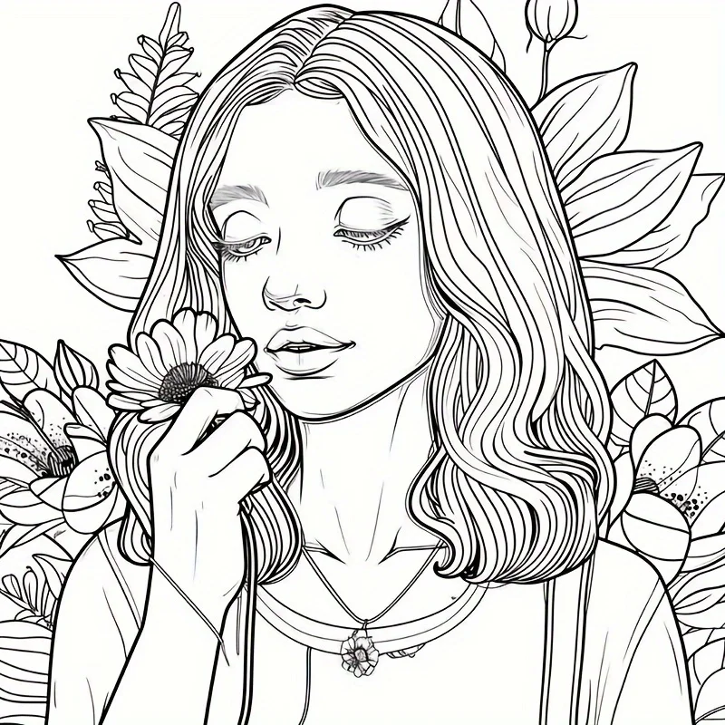 1pc, 20x20cm Coloring Book for Adult Stress Reduction, Coloring Book | Perfect for Stress Relief, Back To School Gifts, Drawing