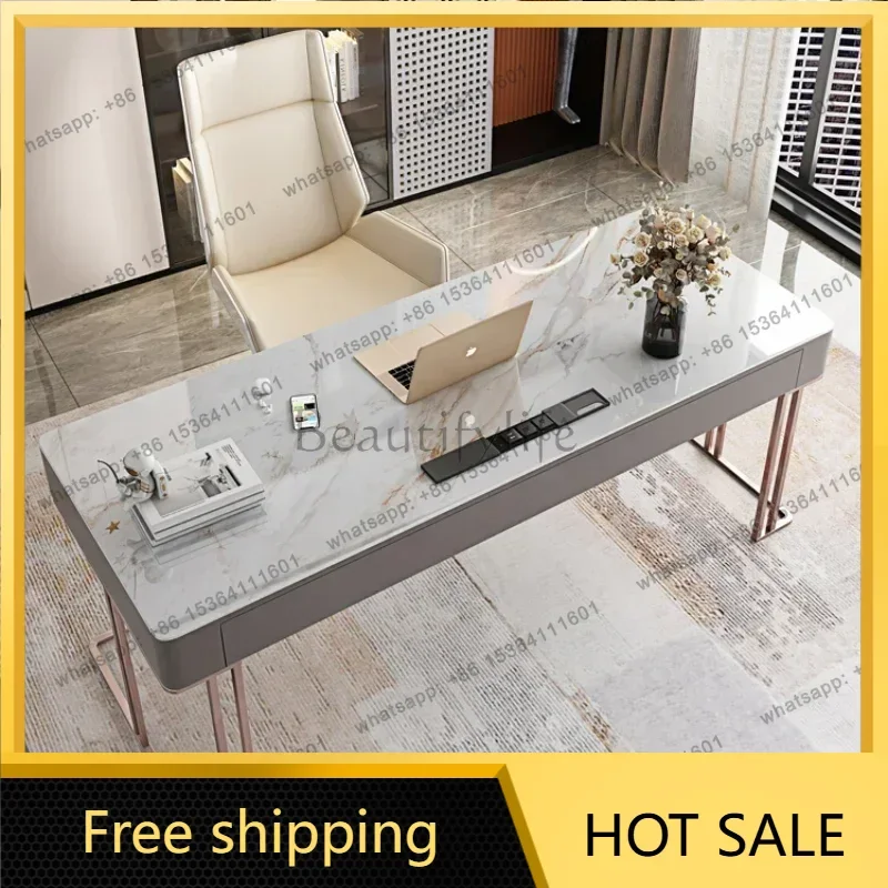 LJY Minimalist Small-sized Household Office Desk Desktop Corner Light Luxury Board Office Desk Reception Ufficio Trendy Furnitur