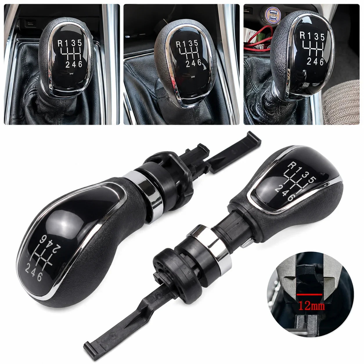 5/6 Speed Gear Shift Knob for Vauxhall Opel Mokka (J13) 2009-2014 Gearbox Shifter Lever Change Stick Handle
