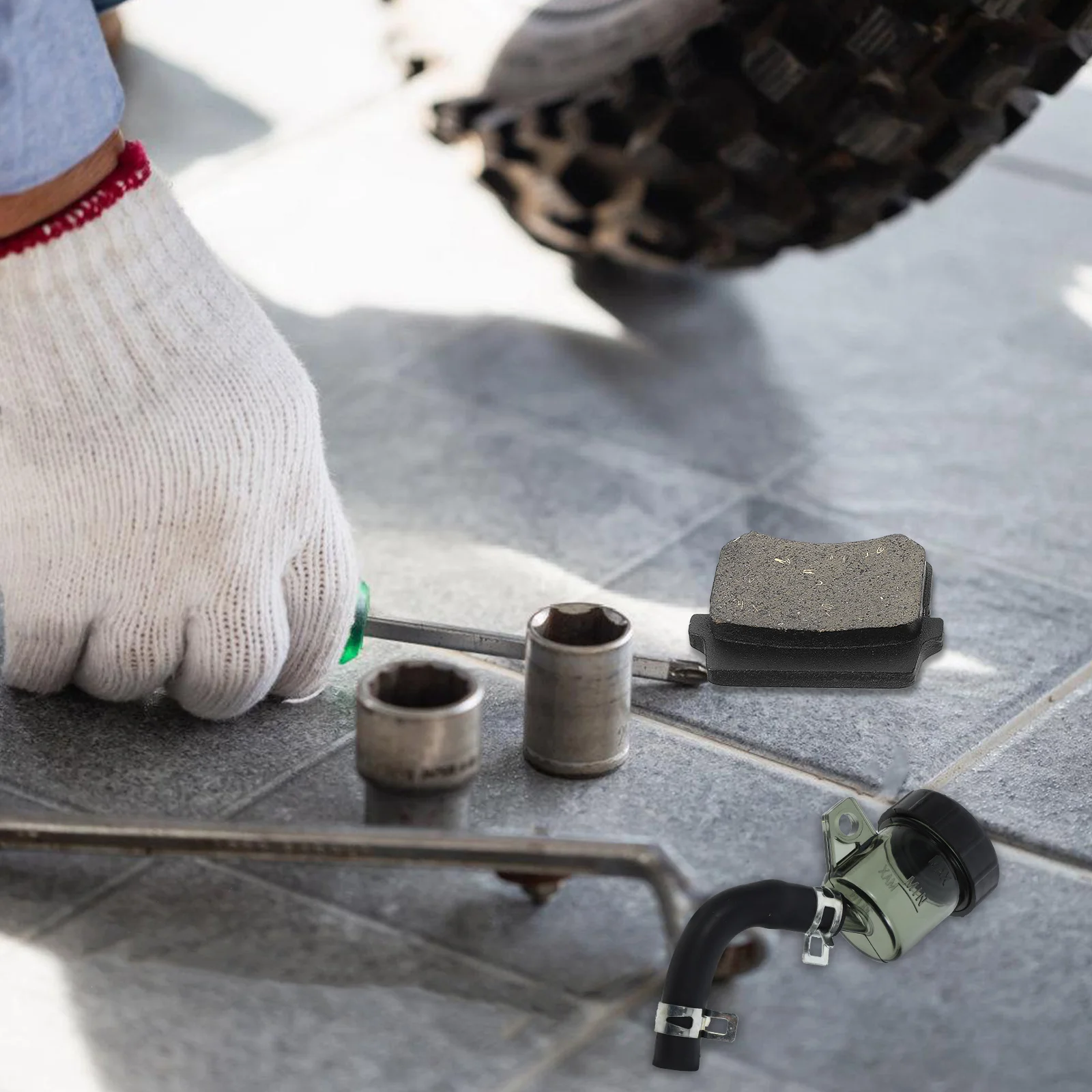 

Front Brake Fluid Reservoir Bottle For Motorcycle Brake Master Cylinder Durable Plastic Universal Fit Abs Pump Components