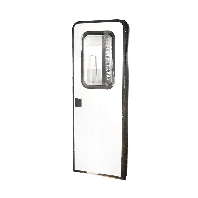 Airow auto Chinese Manufacturer High Quality Aluminum Alloy Frame Single Point Lock Rv Motorhome Entry Door view 4