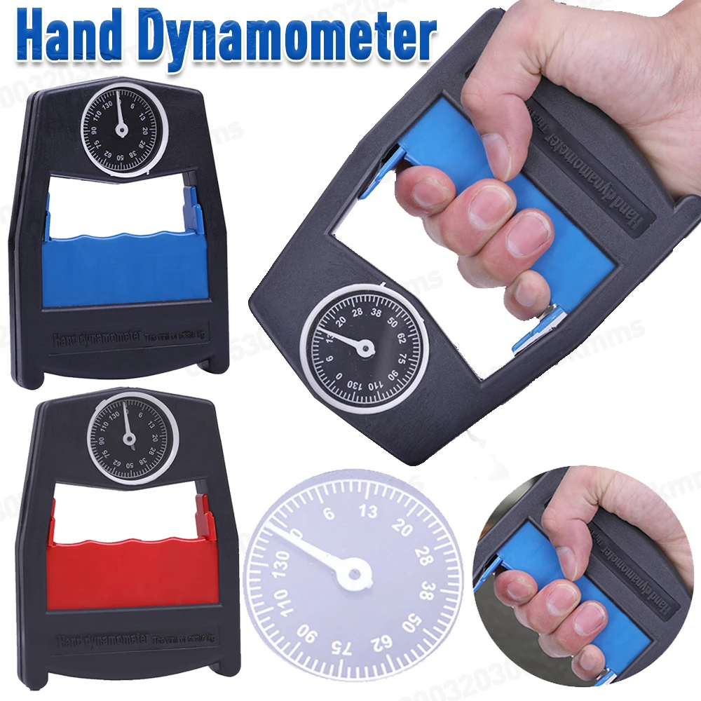 Force Measurement Tool Force Gauge Hand Dynamometer Grip Power Strength Meter 130kg/287lbs CapacityHand Training Forearm Booster