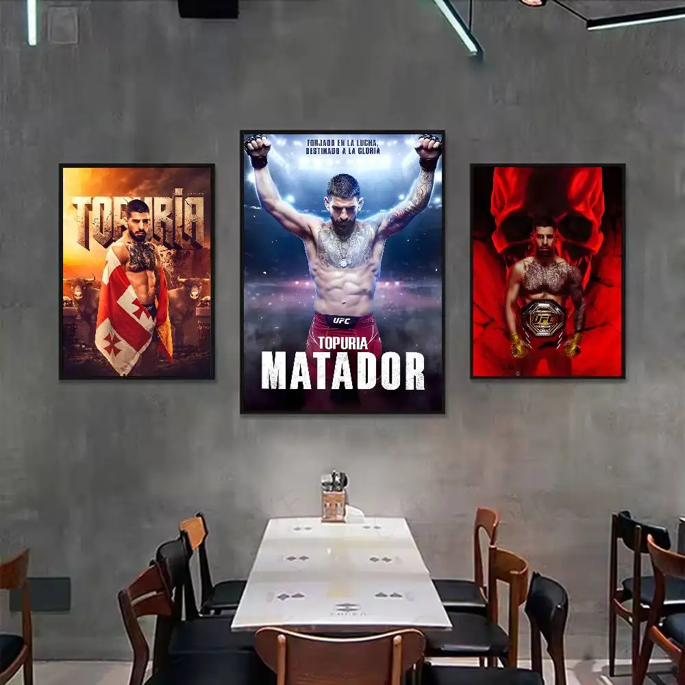 Mixed Martial Athlete I-Ilia TopuriaS Poster art sticky wall waterproof home living room bar aesthetic decoration