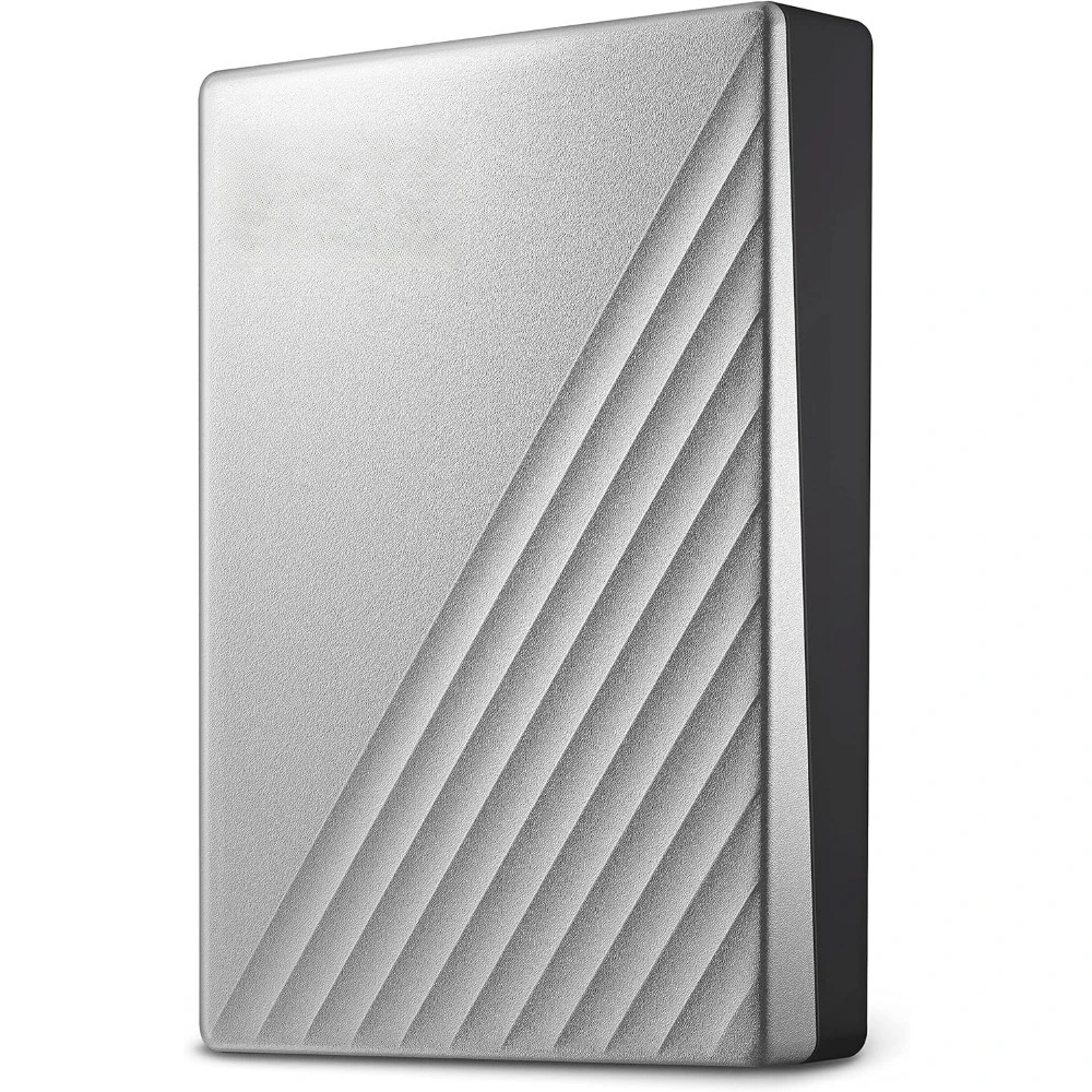 Por   External Hard Drive 5TB for   USB-C USB 3.1    Silver Backup Software Ransomware Protection Password