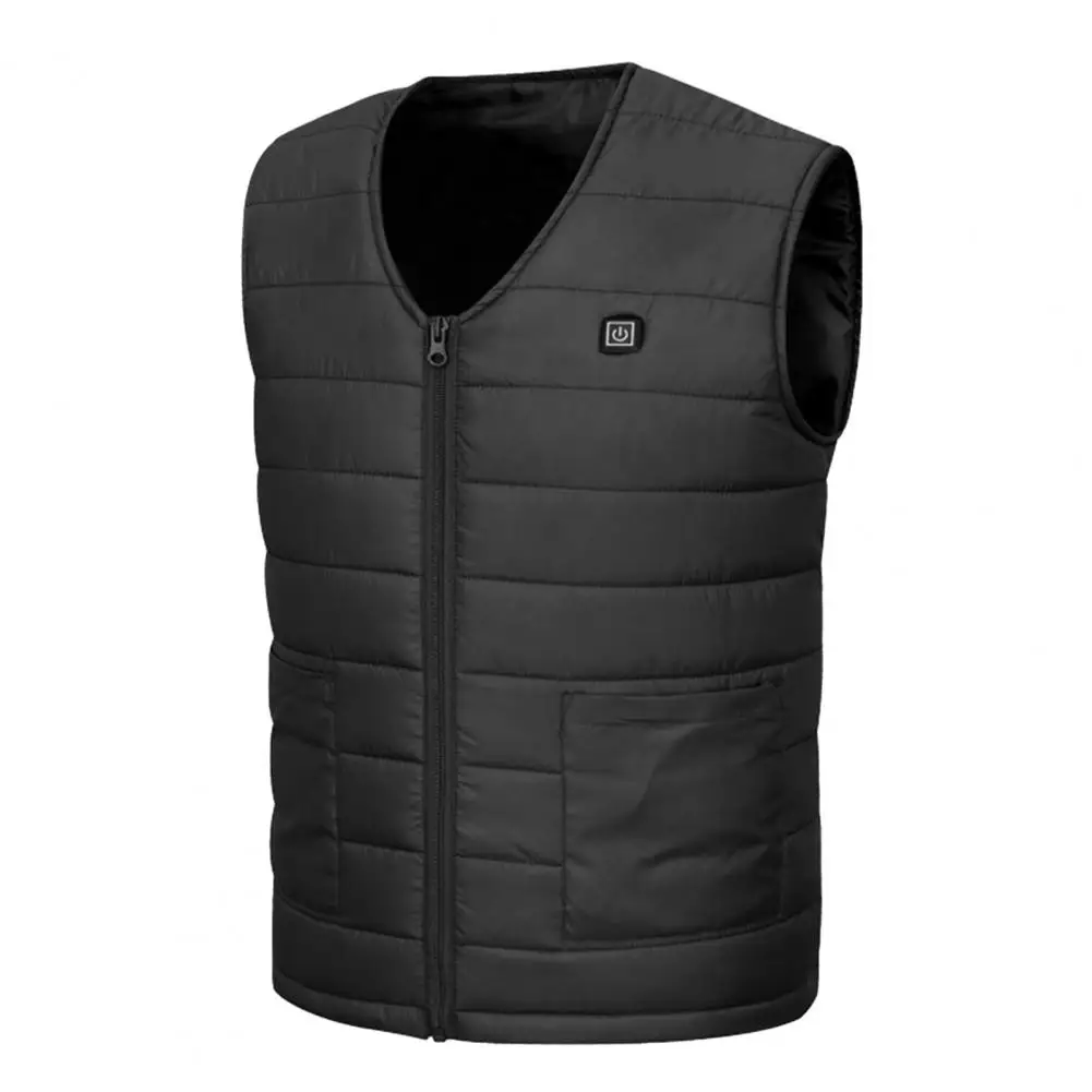 

Heating Vest Usb Vest with 10/12 Heating Blocks V Neck Waistcoat for Winter Energy-saving Padded Windproof Coat Heating Vest