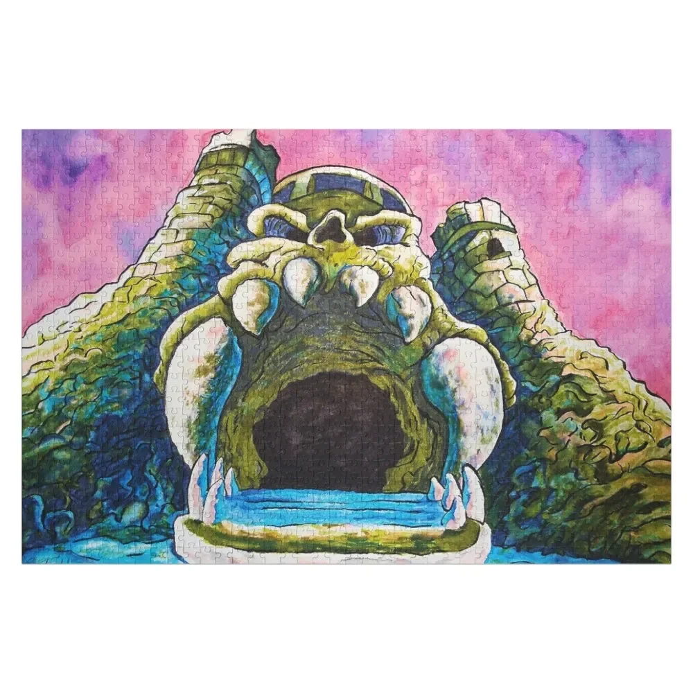 

Castle Grayskull watercolor painting Jigsaw Puzzle Custom Name Child Toy Personalized Baby Object Scale Motors Puzzle