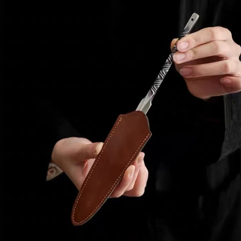 Yishi Tea Talk Chinese Pu'er Tea Knife Retro Diamond Tea Needle Split Tea Brick Tea Pry Tea Cone Tool Tea Ceremony Accessories
