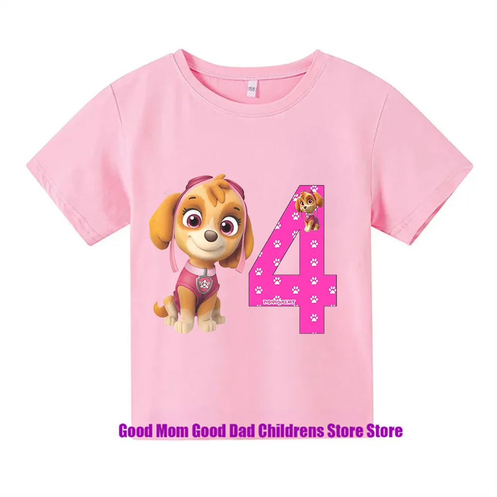 PAW Patrol Summer Childrens Wear Boys' And Girls't-shirts Single Cartoon Printed Children's Sportswear Jackets baby Clothes