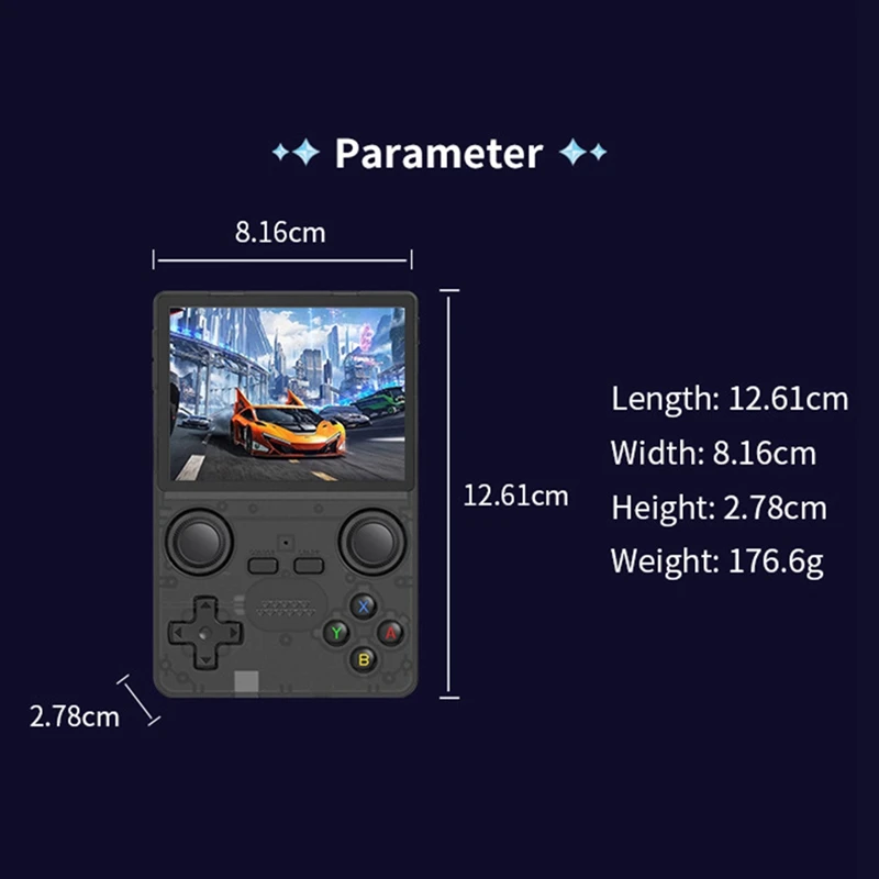 X35S คอนโซลวิดีโอเกมมือถือ Hall จอยสติ๊กเปิด 16G + 64G Retro Game Controller สําหรับ PSP/GBA /N64/MD จําลอง