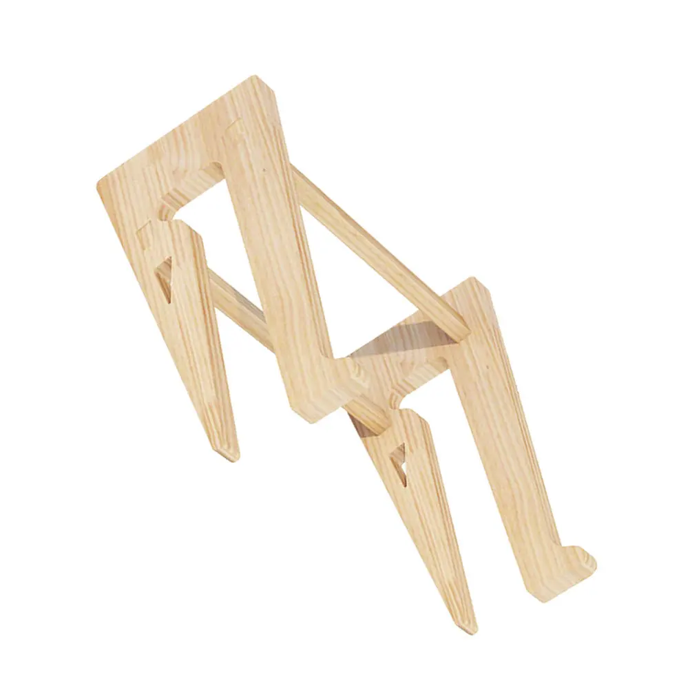 1Pcs Computer Heighten Rack Wooden Laptop Stand Adjustable Slope Office Home Notebook Elevated Desk Bracket Support Riser
