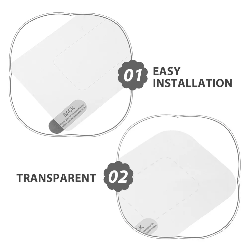 20Pcs Electrostatic Dash Cam Windshield Sticker Kit Clear Pet Film Bubble Free Easy Install Dashcam Mount Protective Film
