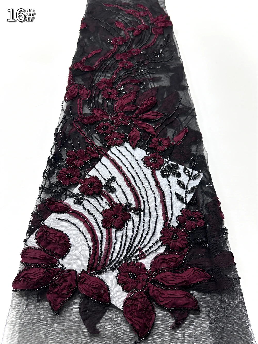 

Luxury African Sequins Beaded Lace Fabric 2026 High Quality Groom Nigerian Wedding Bridal Embroidery French Tulle Sewing