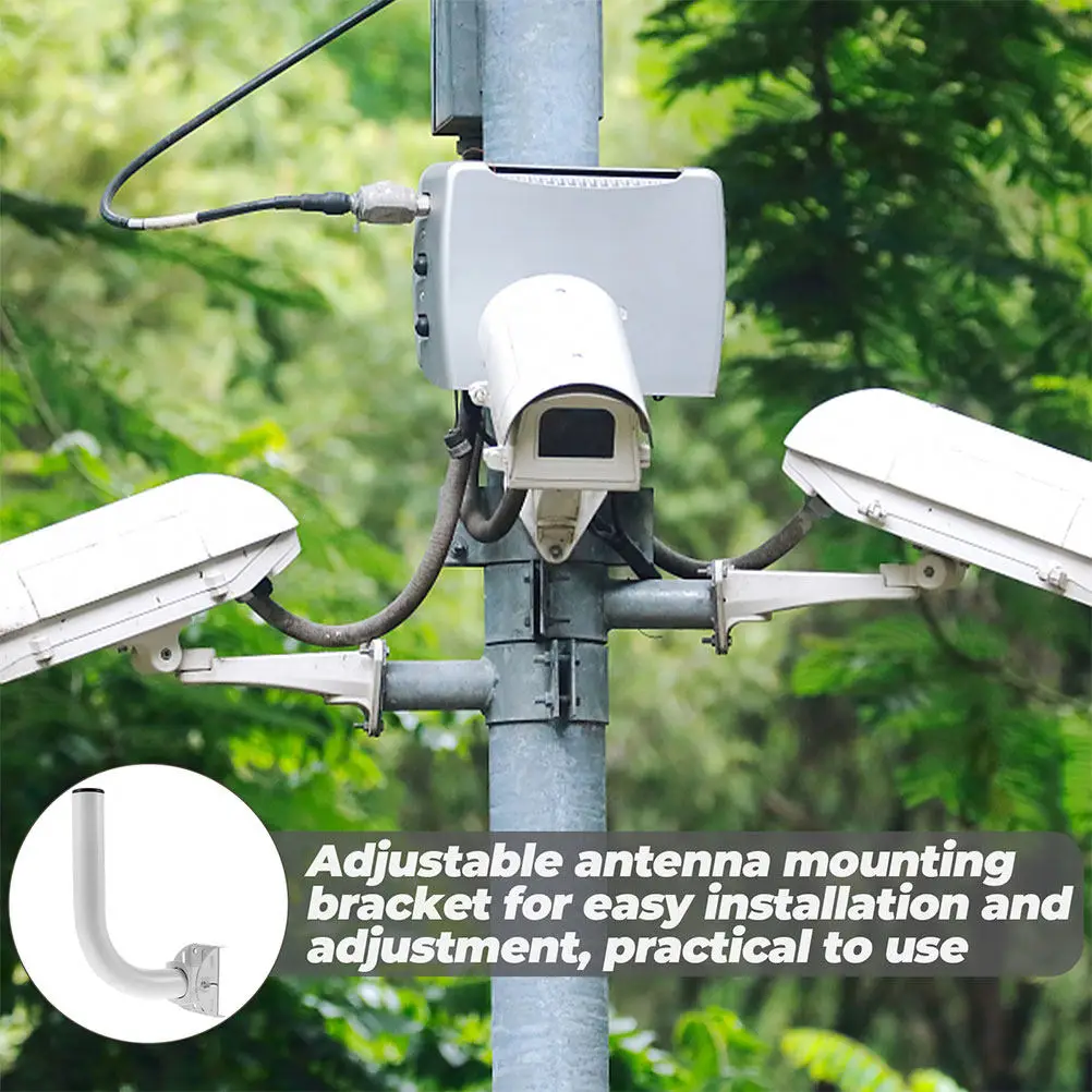 

Комплект из 2 регулируемых кронштейнов для наружных антенн, прочные настенные крепления для CPE и метеостанций