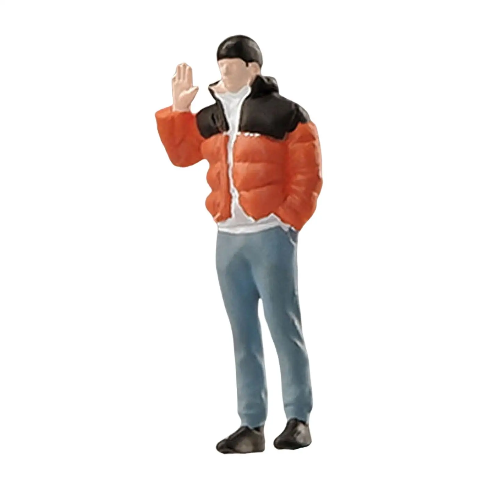 Figuras de Diorama de personas a escala 1/64 para accesorios de escena en miniatura