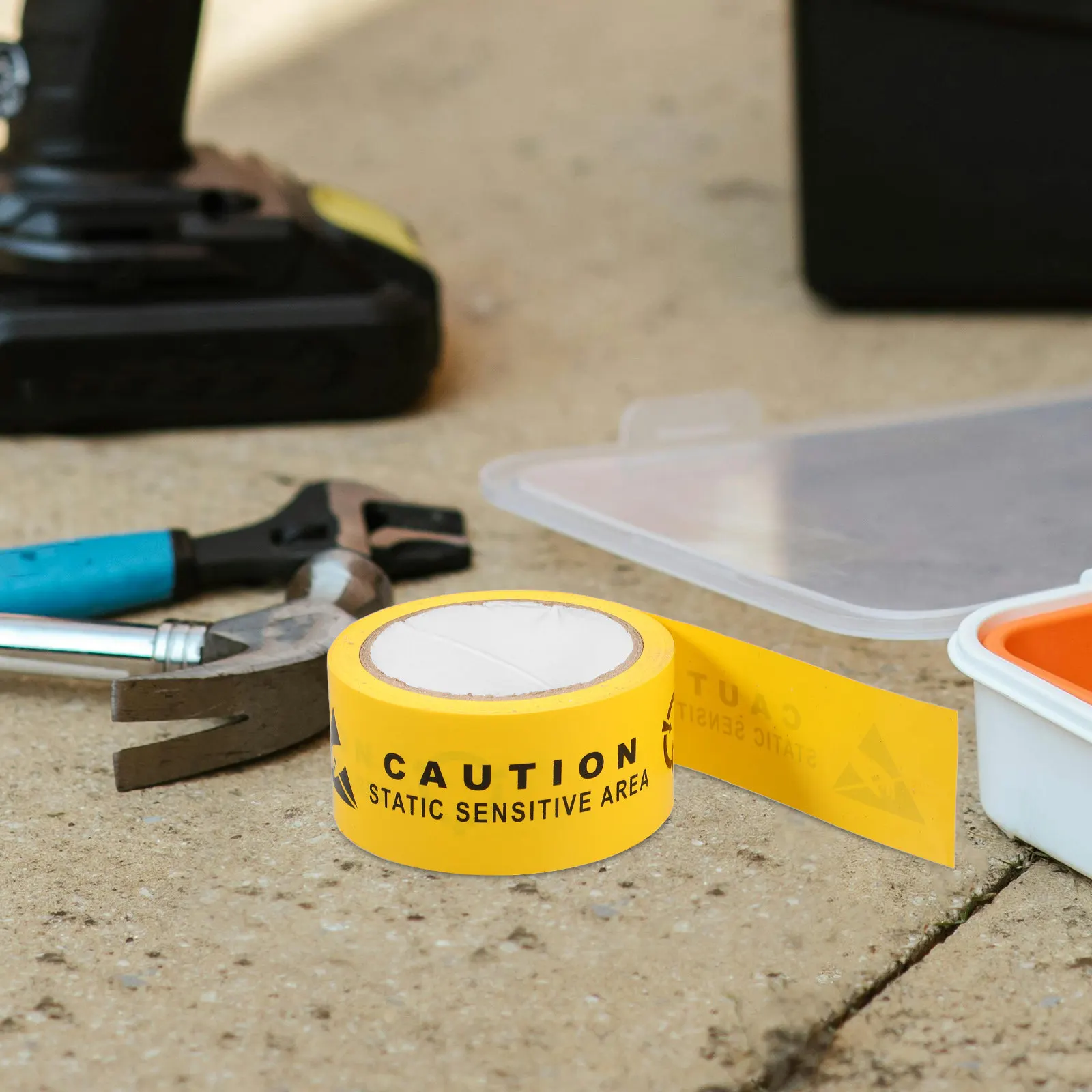 

Anti-Static Floor Marking Tape Yellow Safety Warning Tape for Caution Sign Esd Protection Construction Site Use