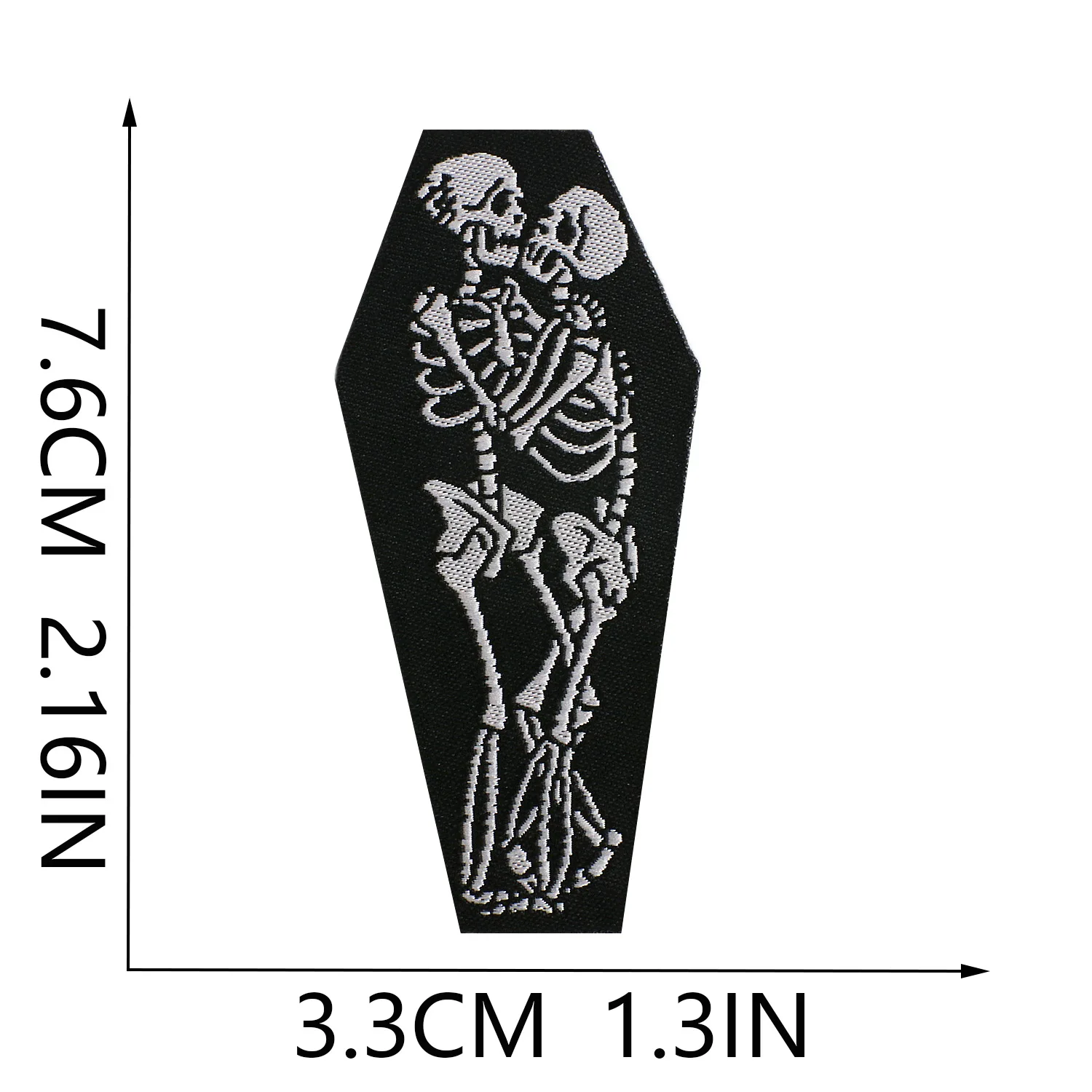 

Personalized Cherry Skull Patch Solid Color Weaving Ironing Suitable for Clothing, Bags, Decorative Bags, Ghost Hand Patch Patch