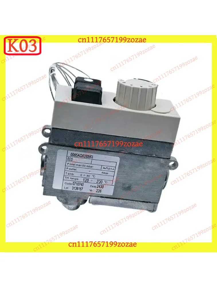 KJ02 LPG Thermostatic Valve 120-200°C Model 710 Gas Fryer Control for Kitchen Appliance, Replacement Parts