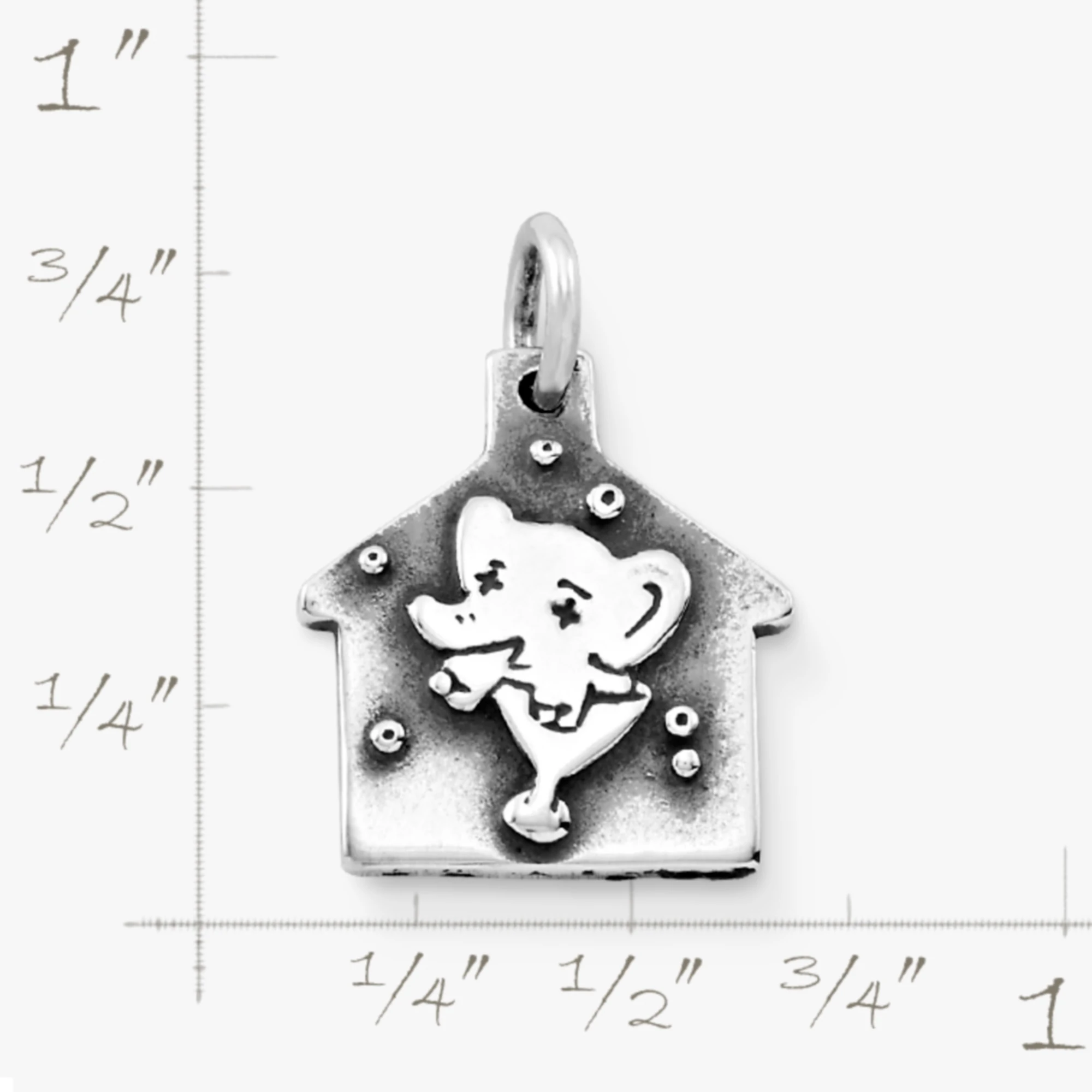 S925 Sterling Silver Hangover Cabin Charm，Romantic and Cute Gift for Girls,Valentine's Day gift,Mother's Day gift.