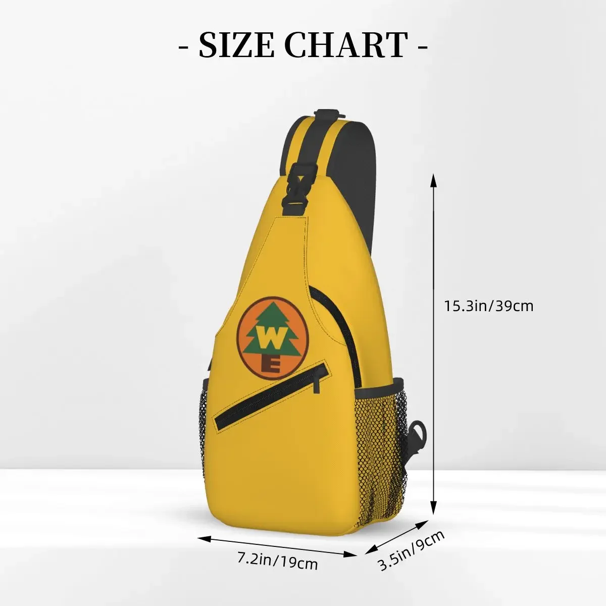 Wilderness Explorer Logo Sling Backpack Sling Bag Hiking Traveling Chest Bag Daypack Men Crossbody Backpack Shoulder Bag Pouch