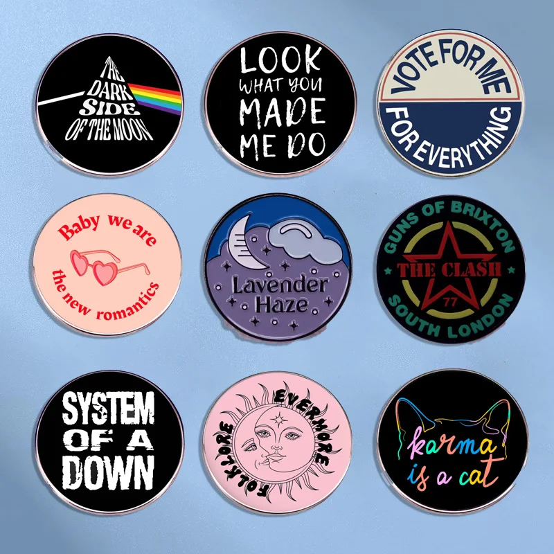Broche de banda de Rock Popular, insignia de música, Pin de solapa, medalla de colección de amigos fanáticos, bolsa de ropa, accesorios de joyería de moda, regalo