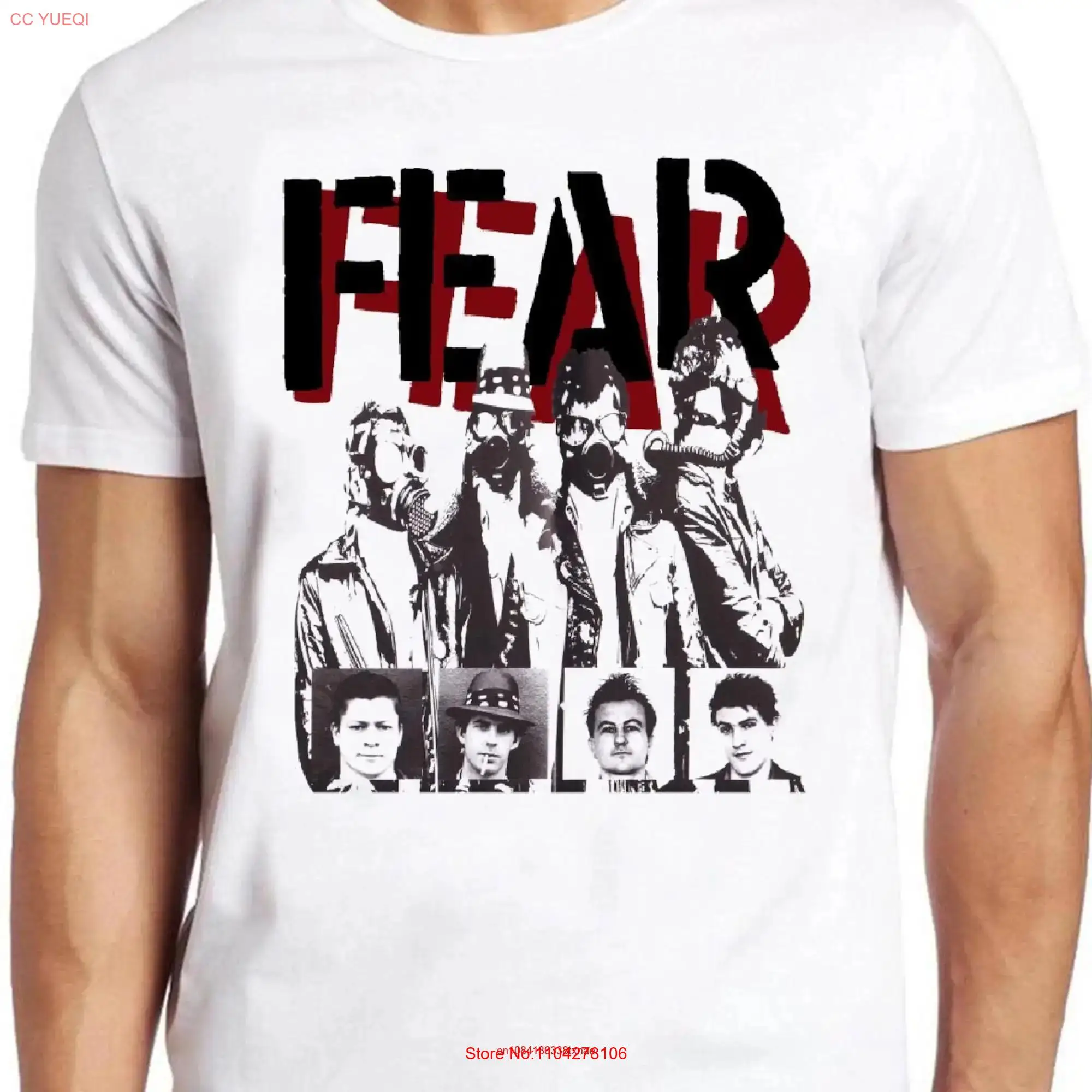 Fear T Shirt B2265 Mask Music Rock Punk Band Top long or short sleeves