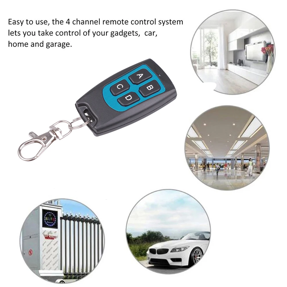 433.92 Mhz Duplicator Copy Remote Control For TOP 432EV TOP-432NA TOP432NA For Universal Garage Door Gate Key Fob Remote Control