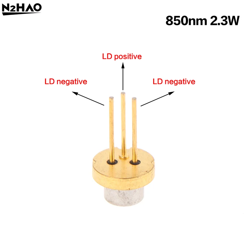 1.7V-2.2V 850NM 2.3W IR 5.6mm TO-18 レーザーダイオード 2300mW 強力な赤外線 LD ナイトビジョンレーザーアクセサリー