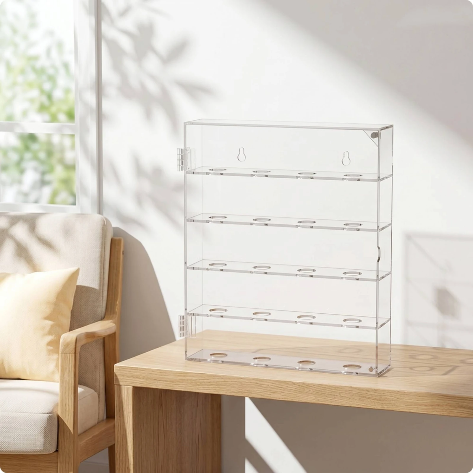 Golf Ball Display Box Transparent Golf Ball Display Case Shielded Long-Lasting for Golfers, Game Room, Man Cave