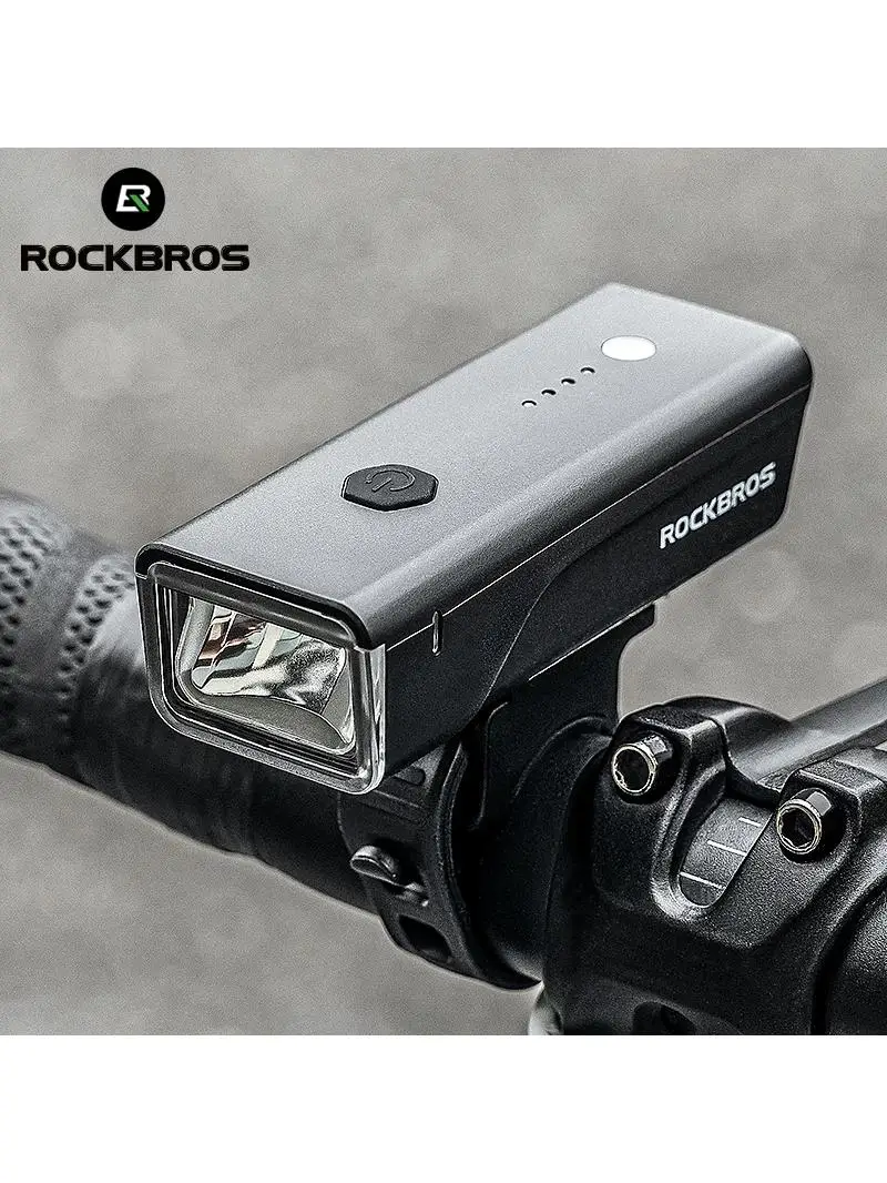 AliExpress ROCKBROS Intelligent Bicycle Headlight 260LM 1500mAh Handlebar Type-C Rechargeable LED Flashlight Bike Front Light Waterproof