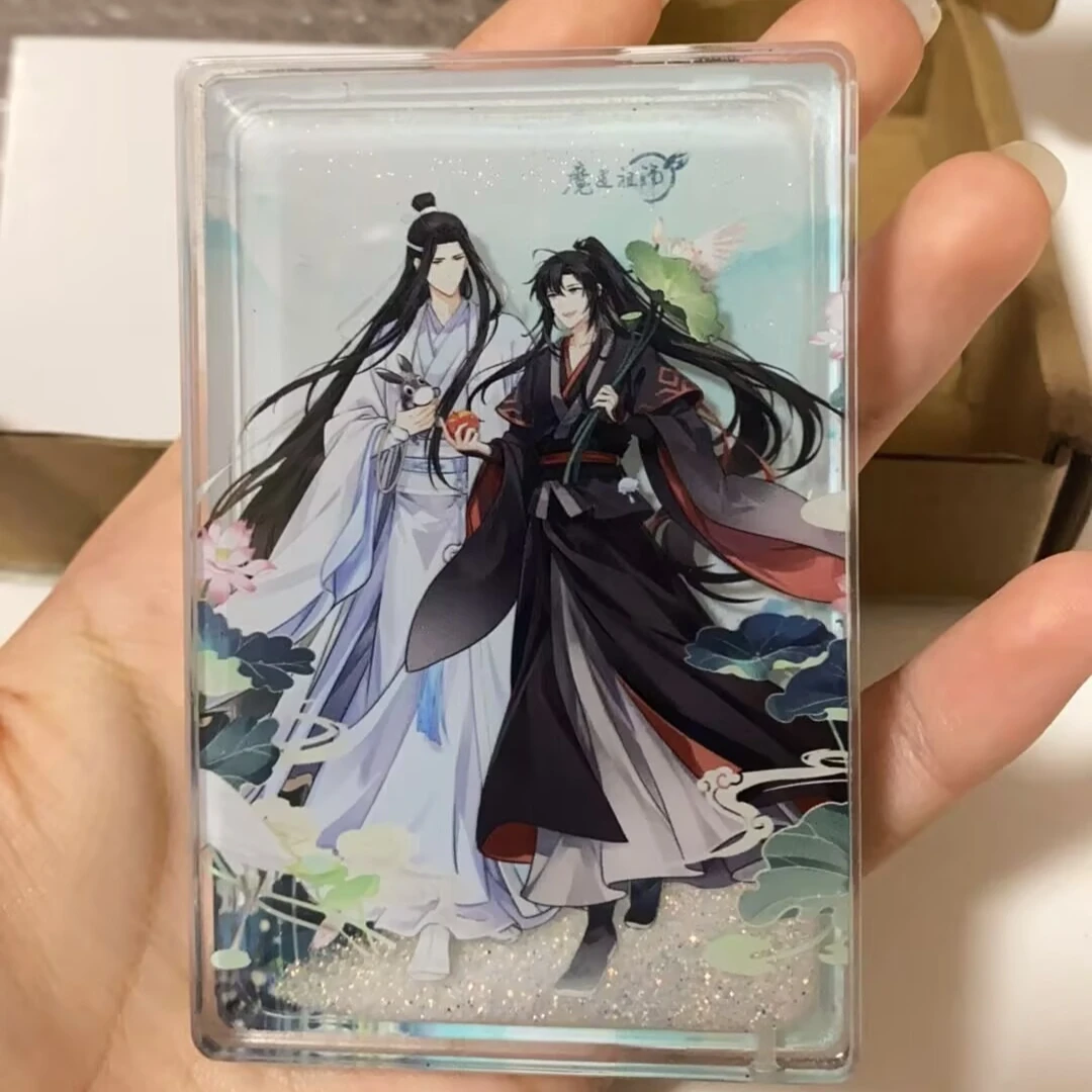 "سيد المسار الشيطاني" بطاقة اليد الرمال المتحركة الطرفية الاكريليك الرمال المتحركة جونغ "LAN Wang Ji Wei Wu Xian" هدية رائعة