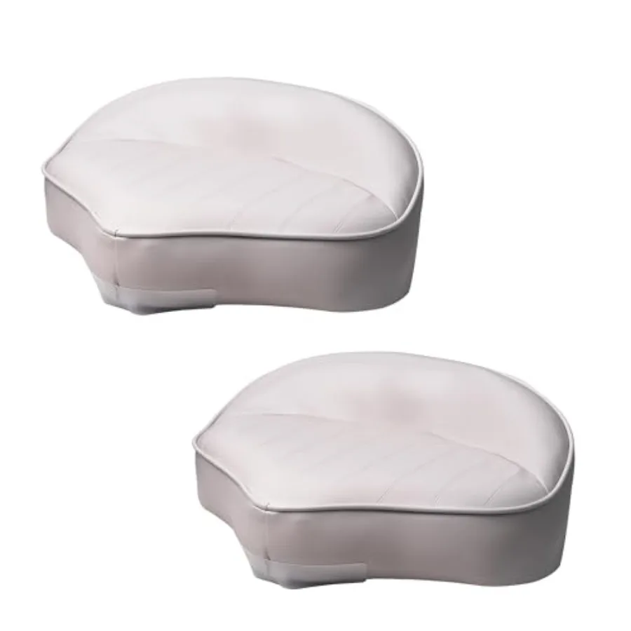 

Casting Seat for Boat Marine Grade Universal Casting Fishing Bass Boat Seats Bike Butt Chair 2-Pack White