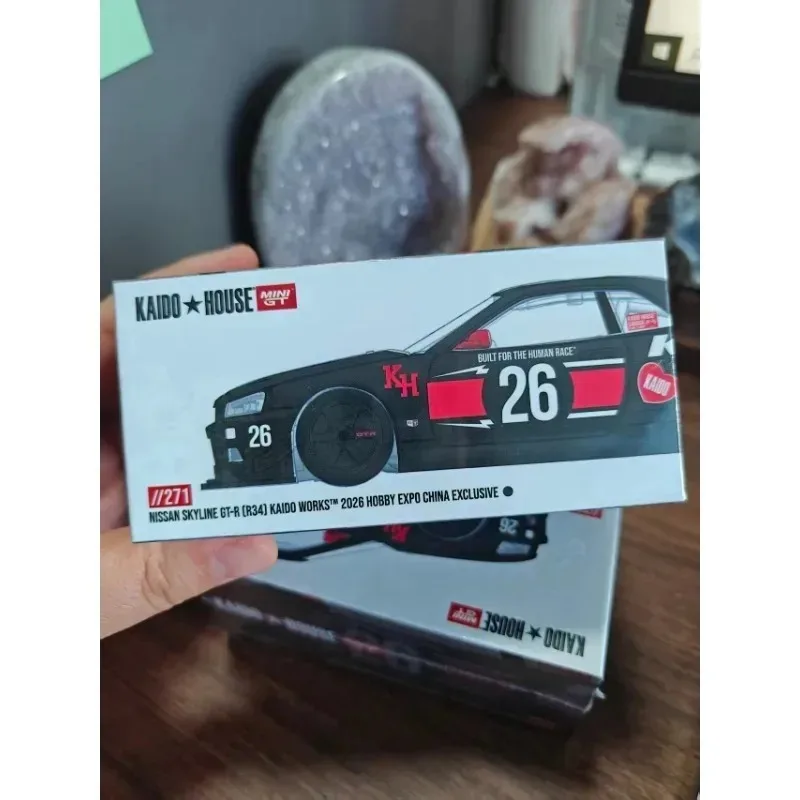 In stock 2026 HEC Beijing Model Car Exhibition Exclusive,KAIDO HOUSE & MINIGT 1:64 Nissan, die-cast alloy model car.