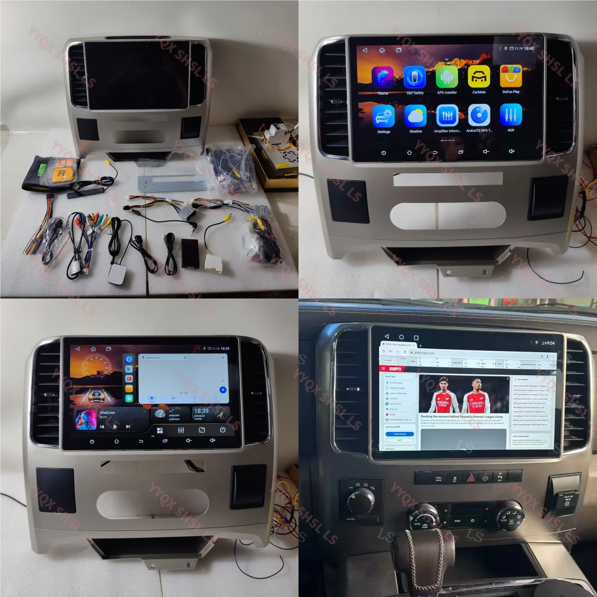 

256GB Android 14 Car Radio Stereo For Dodge Ram 1500 2500 3500 2008-2012 Carplay Android Auto 4G Car Multimedia Player GPS Navi