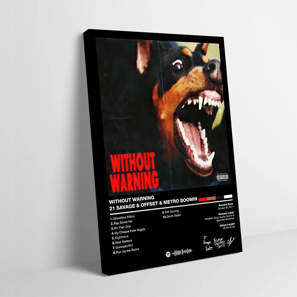 21 Savage & Offset & Metro Boomin Printing Poster Customizable Pictures Wall Art Canvas Painting for Bedroom Decoration Room