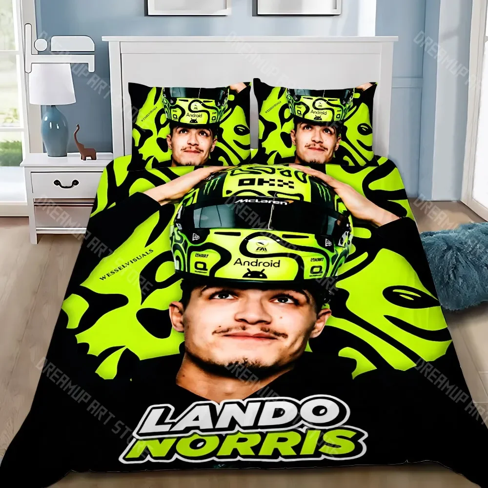 Duvet Cover Pillowcase Bedding Set Adult Boy L-Lando N-Norris Girl Bedroom Decoration Children Gift Single Double Large Size