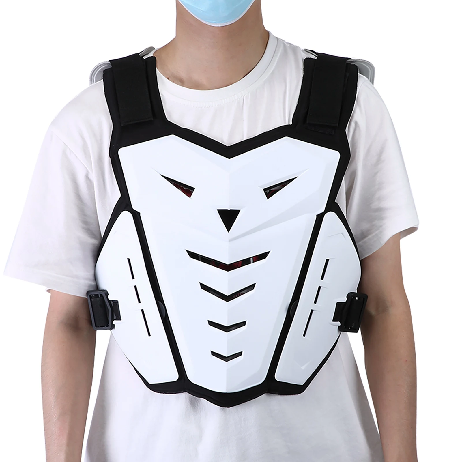 

Riding Body Protector Motorcycle Vest Shockproof Breathable Chest Back for Riding Outdoor Sports Vest Protective Gear