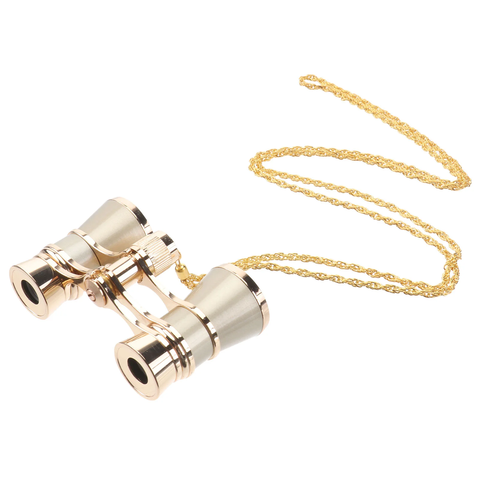 

3X25 Opera Glasses Binoculars Metal Body with Chain/Handle Optical Lens Theater Telescope Retro Design Women Girls Gift Concert