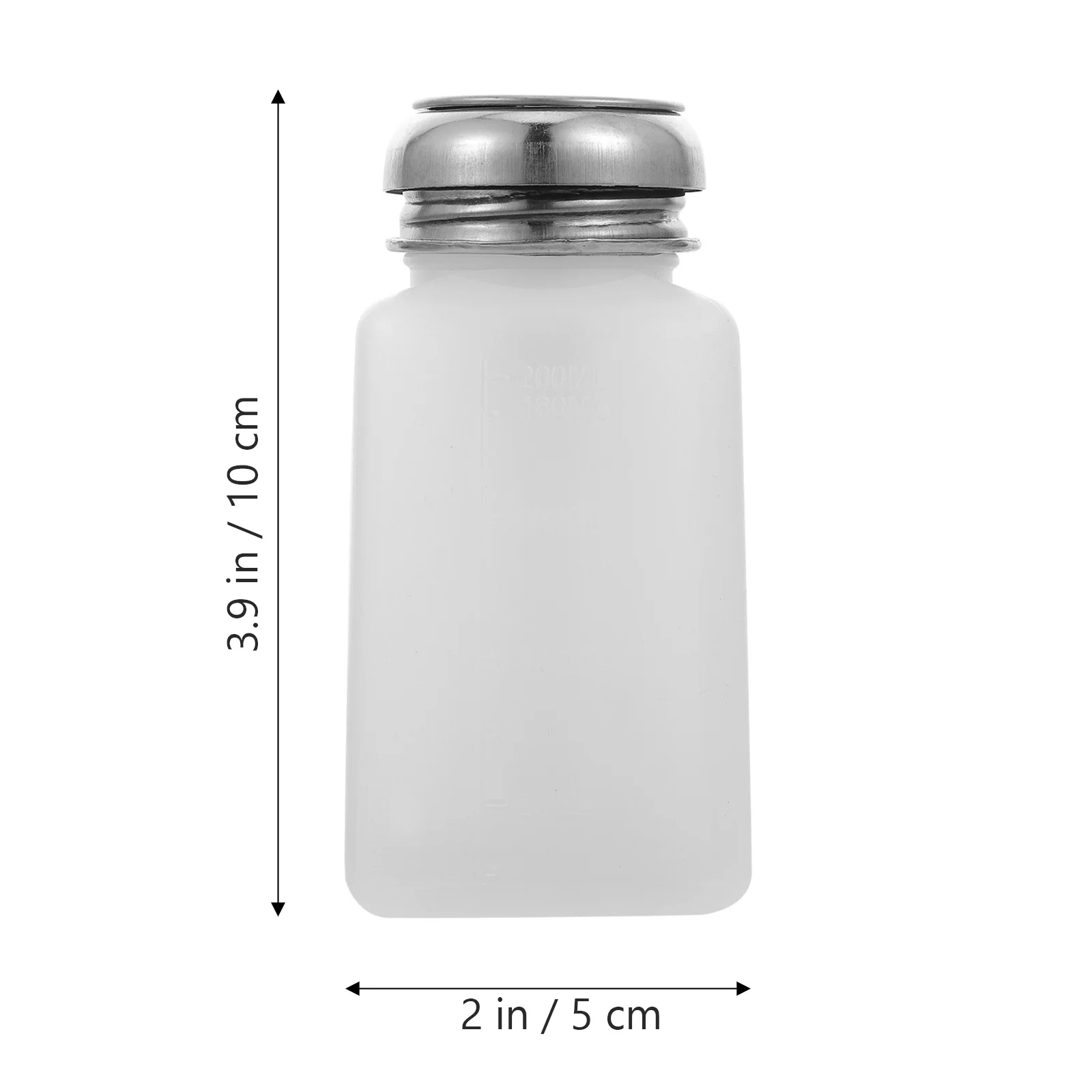 2 Pcs Lotion Container Small Containers Pump Dispenser Bottle Empty with Liquid Nail