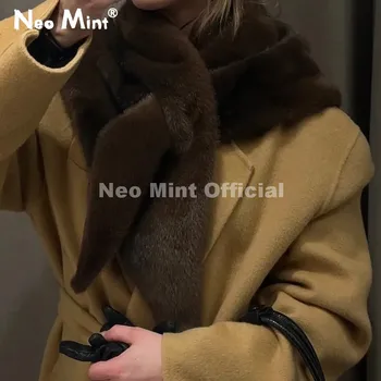 צעיף משולש יוקרתי דמוי פרווה למראה אופנתי ומחמם בחורף